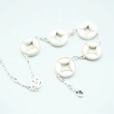 Taoist Five Emperor Coins & Mother-of-Pearl Bead Bracelet - Versatile, Pure, and Perfect for Couples